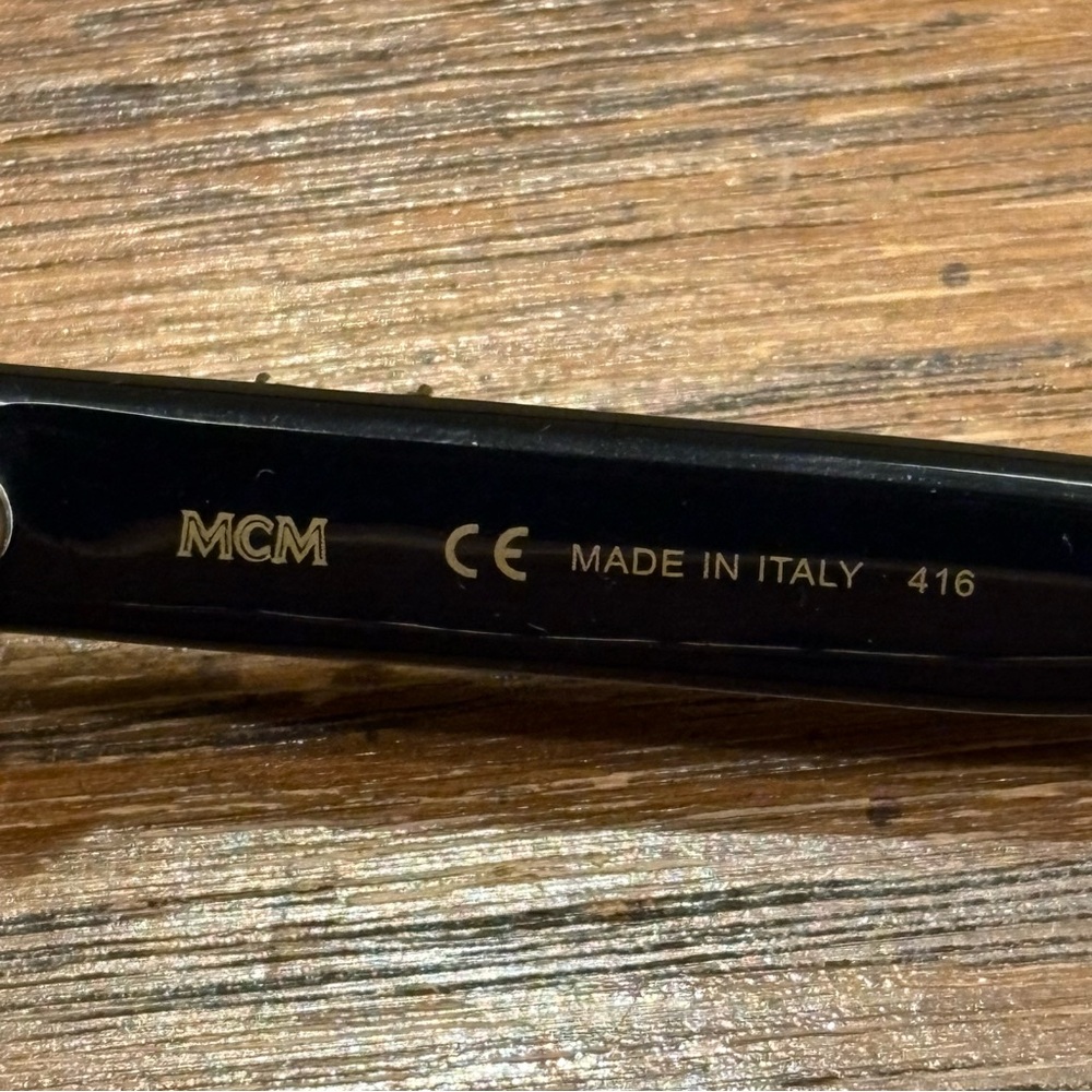 RARE MCM Black Sunglasses with Silver Detailing - Picture 9 of 16